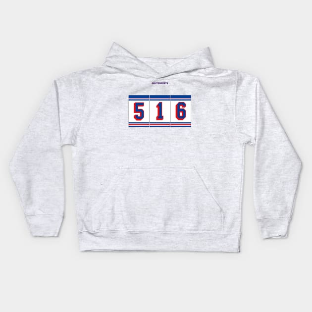 Rep your Area Code (NYR 516) Kids Hoodie by RUTSSports